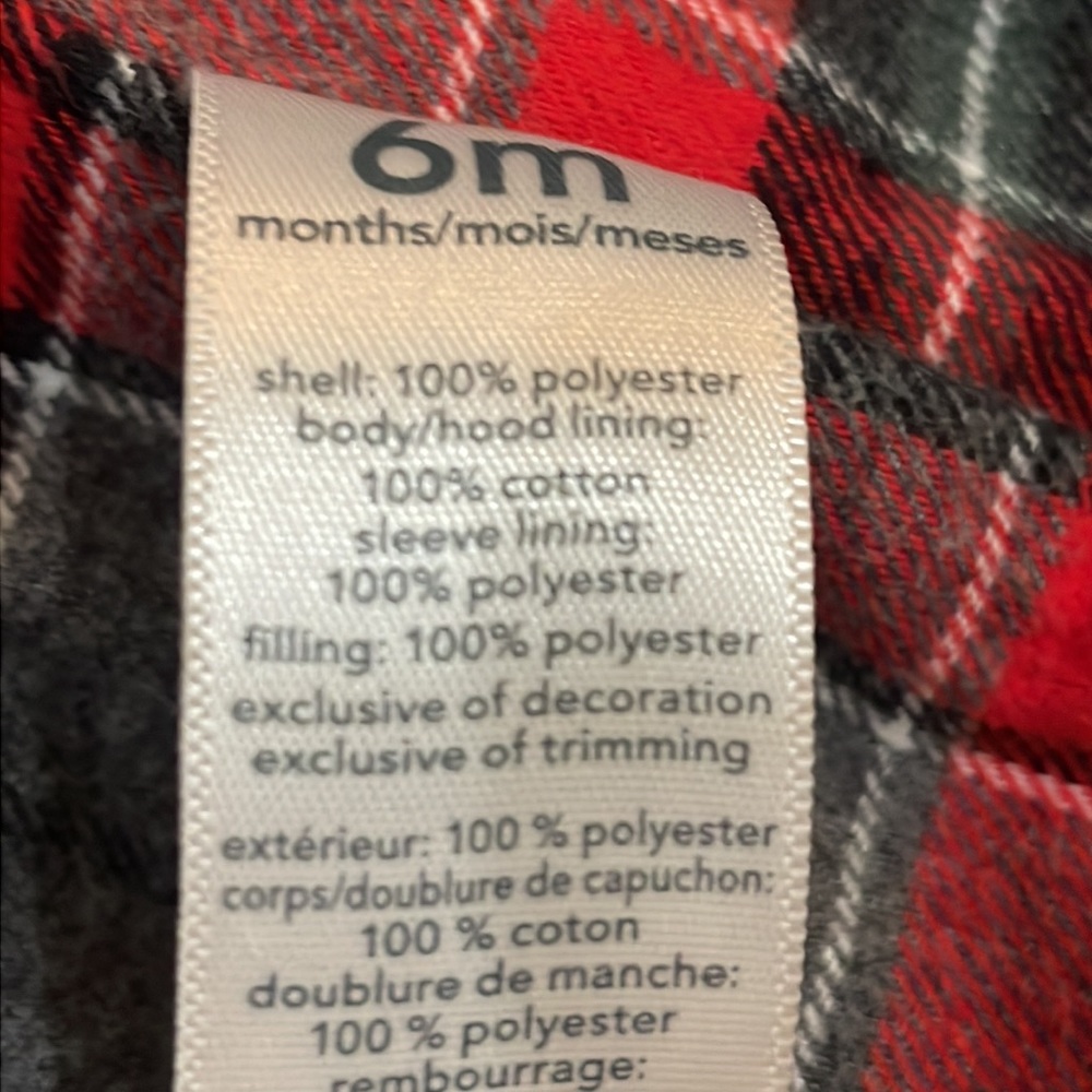 Carter’s plaid flannel lined jacket - Picture 7 of 7